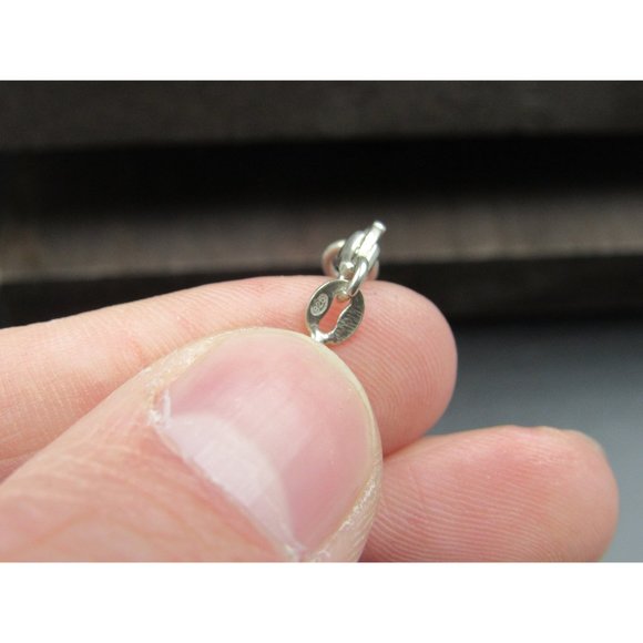 7 Inch Sterling Silver Cool Orb And Braided Charms Chain Bracelet - Picture 3 of 5